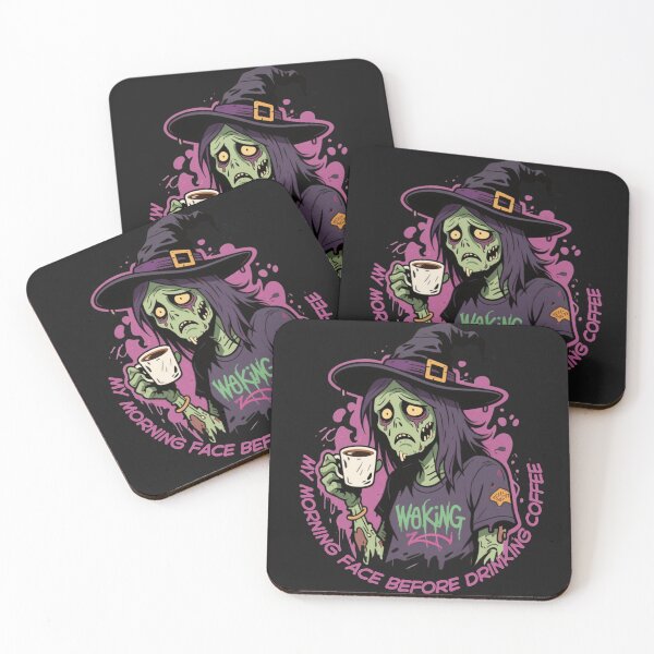 Item preview, Zombie Face Before Coffee Funny Design  designed and sold by JudithLatko.