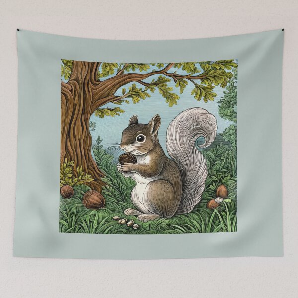 Item preview, Squirrel Eating Acorns designed and sold by designlee.