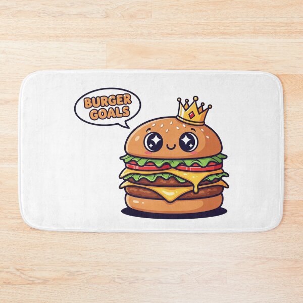 Item preview, Cute $ Happy Burger King designed and sold by NiluDigiStudio.