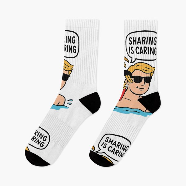 Item preview, Sharing is Caring – Funny Seagull and Fries Design designed and sold by SnapLabDesigns.