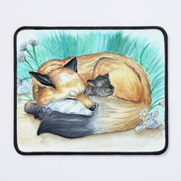 Item preview, Fox and baby kit designed and sold by HBOriginalsArt.