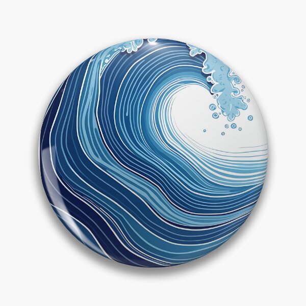 Item preview, Ocean Wave Pattern designed and sold by VibeTCreations.