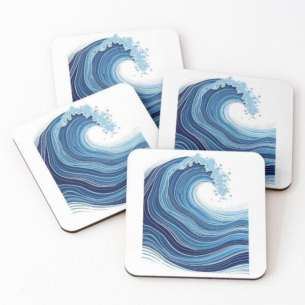 Item preview, Ocean Wave Pattern designed and sold by VibeTCreations.