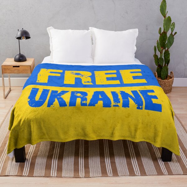 Item preview, Free Ukraine Grunge Flag designed and sold by ArtVixen.