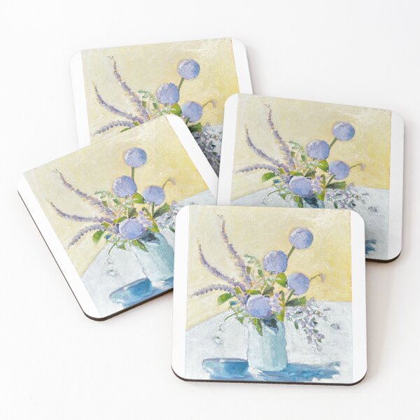 Item preview, Allium Gladiator in Blue Vase designed and sold by Kimberly Stein Studio.