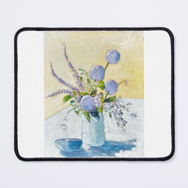 Item preview, Allium Gladiator in Blue Vase designed and sold by Kimberly Stein Studio.