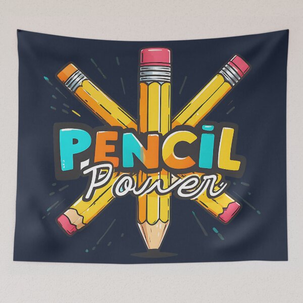Item preview, Pencil Power Bold School Design designed and sold by ArtDesignTp.