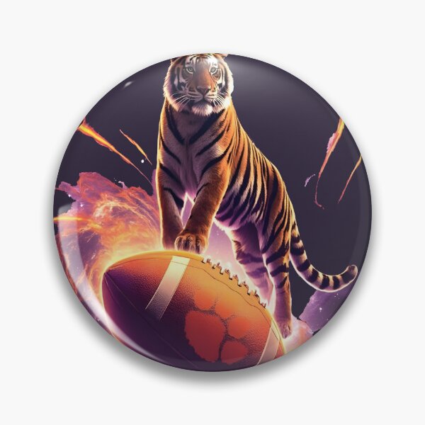 Item preview, clemson football Cosmic Tiger Football designed and sold by Uglyandcute.