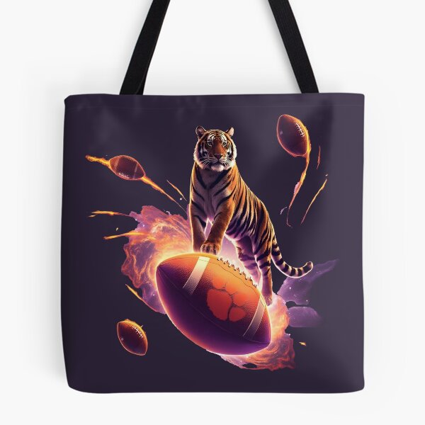 Item preview, clemson football Cosmic Tiger Football designed and sold by Uglyandcute.