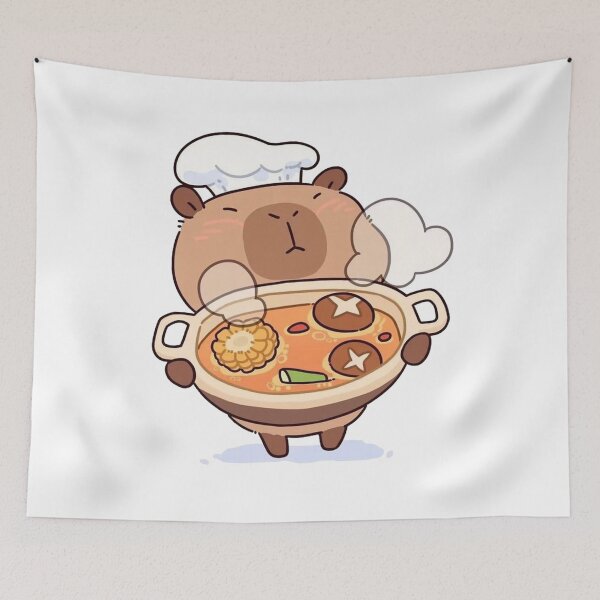 Item preview, Capybara cooking tasty dish Tshirt designed and sold by Tshirtmaniacs.