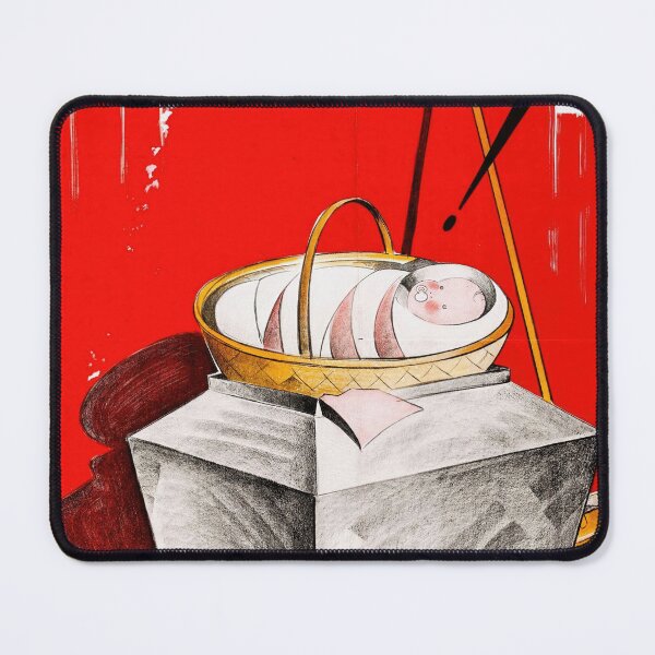 Item preview, Unique Art Deco Film Poster | The Right of the Unborn | Geometric & Modernist Style | Bold Red Background | 1920s Inspired designed and sold by artofuniverse.
