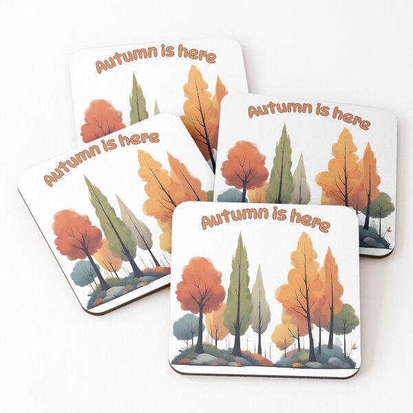 Item preview, Misty Autumn Forest – Cozy Fall Nature Scene designed and sold by Pixel--Threads.