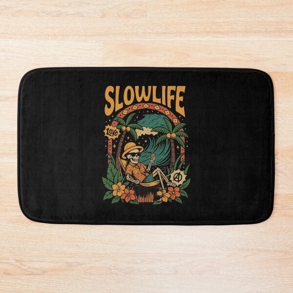 Item preview, Slow Life Skeleton – Retro Tropical Chill designed and sold by PhilllandArt.