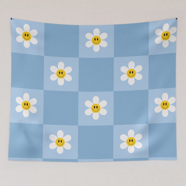 Item preview, Smiley Daisy Checkered Pattern designed and sold by NicolaZhukov.