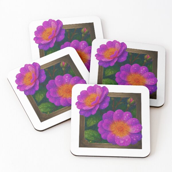 Item preview, Vibrant Blooms Emerging from Frame designed and sold by Anas Arts.