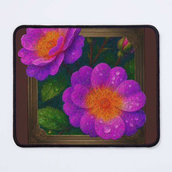 Item preview, Vibrant Blooms Emerging from Frame designed and sold by Anas Arts.