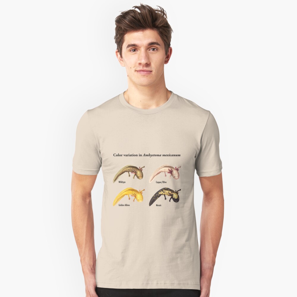 Axolotl Color Variations Slim Fit T-Shirt
