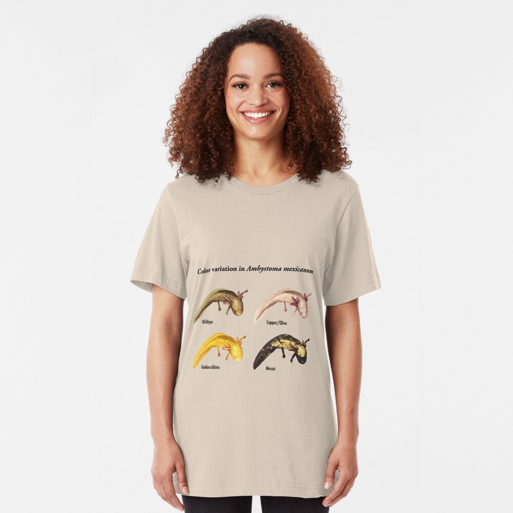 Axolotl Color Variations Slim Fit T-Shirt