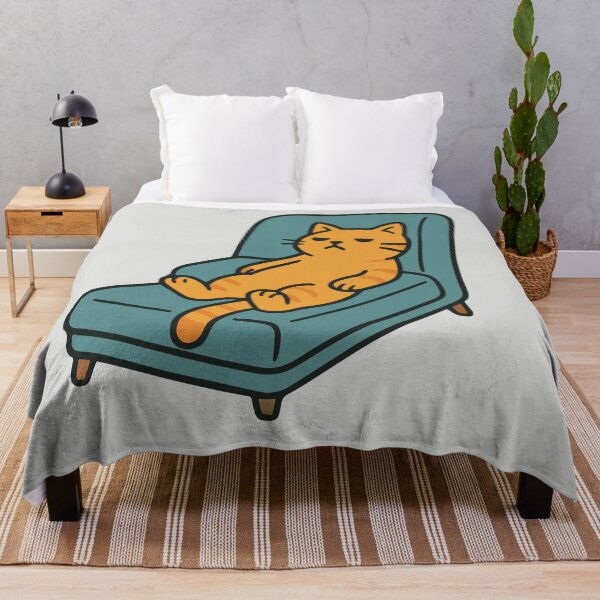 Item preview, Lazy Lounge Cat | Couch Potato Vibes designed and sold by SillyPawsStudio.
