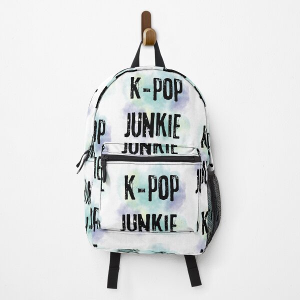 Item preview, Kpop junkie - addicted to Korean pop music green background designed and sold by LiskoDesign.