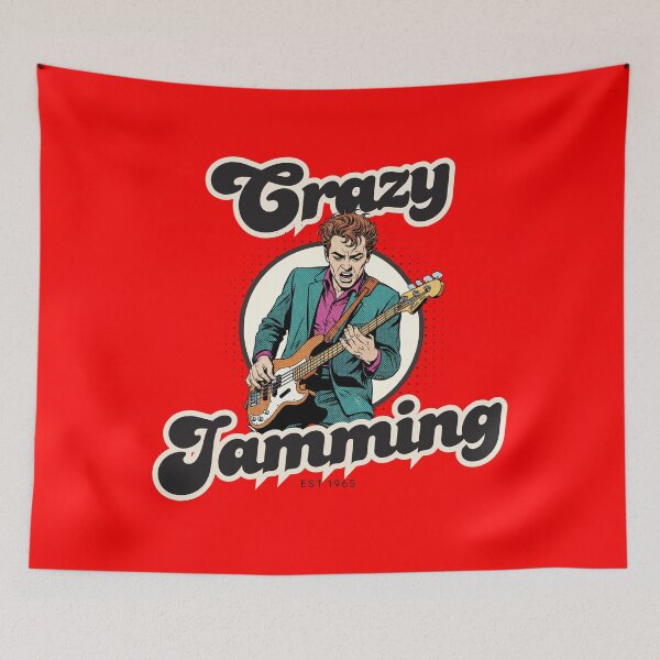 Item preview, Crazy Jamming. Bassist in a Jam designed and sold by RedDelaney.
