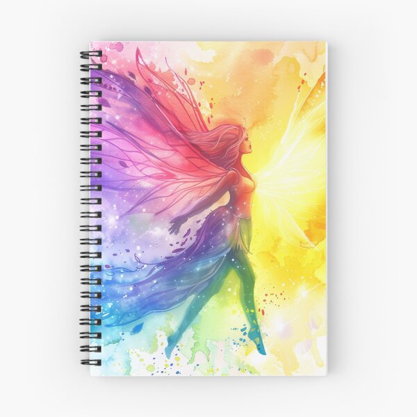 Item preview, LGBTQ Rainbow Pride Fairy Watercolor Art Design designed and sold by Travelslightly.