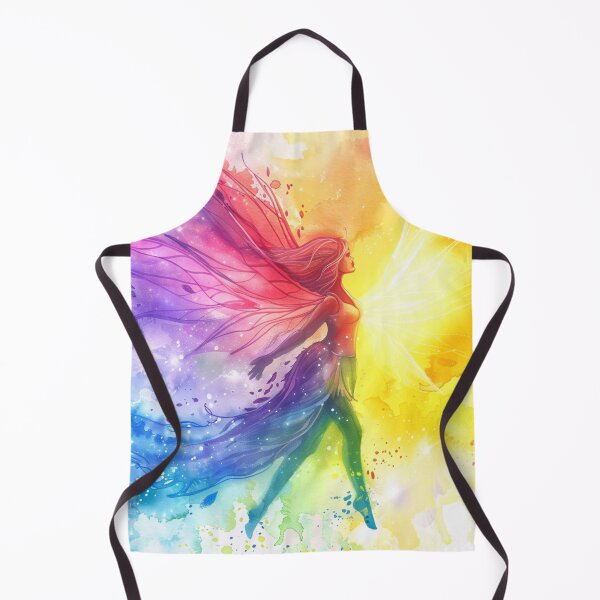 Item preview, LGBTQ Rainbow Pride Fairy Watercolor Art Design designed and sold by Travelslightly.