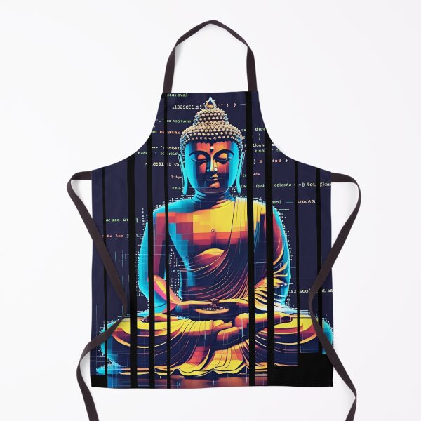 Item preview, Glitching Buddha surrounded by code 8 designed and sold by Neon G.