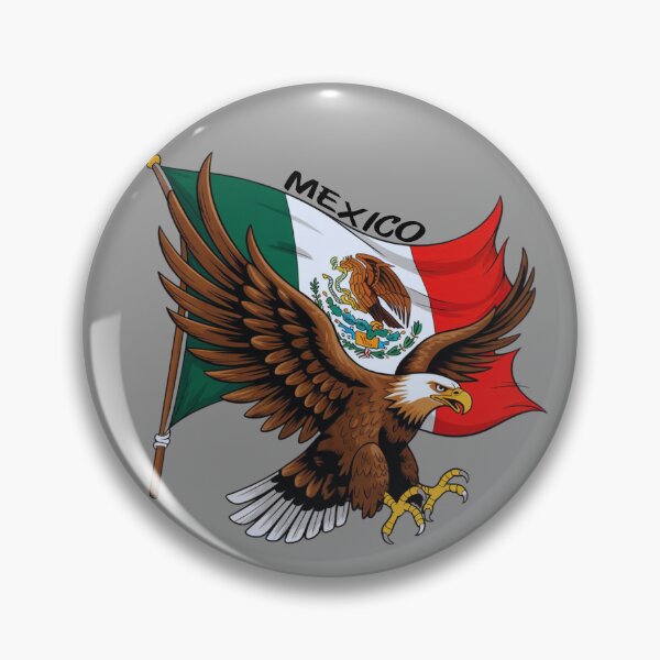Item preview, Official Mexican Flag with Golden Eagle designed and sold by EmsiPrintVault.