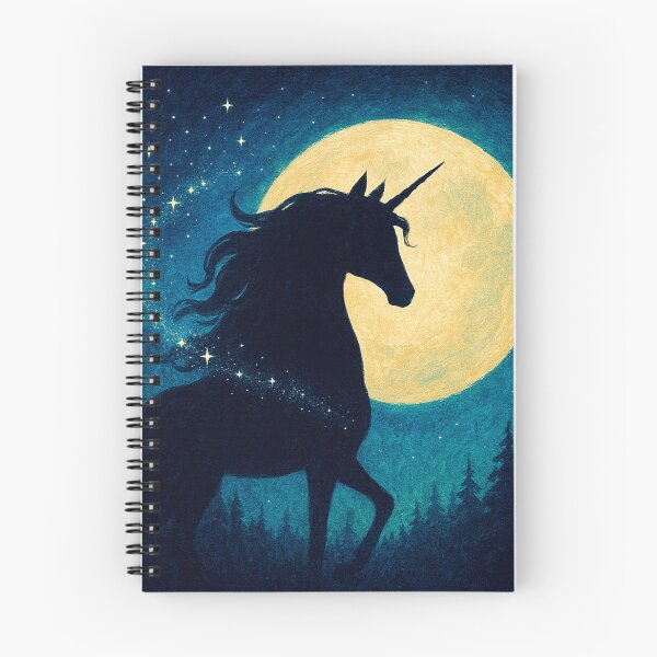 Item preview, Title: The Last Unicorn — Moonlit Silhouette (Stardust Mane) designed and sold by Feral Confetti.