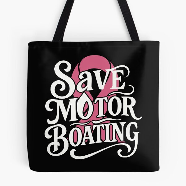 Item preview, Save Motor Boating Funny Breast Cancer Awareness Pink Ribbon designed and sold by tmerchtrends.
