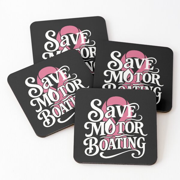 Item preview, Save Motor Boating Funny Breast Cancer Awareness Pink Ribbon designed and sold by tmerchtrends.