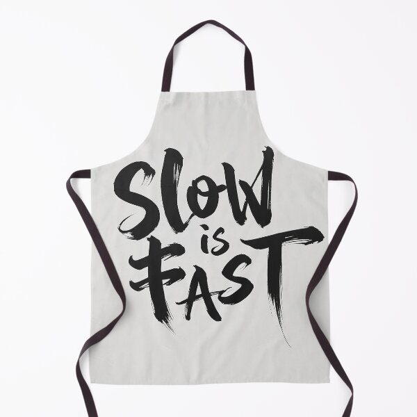 Item preview, Slow is Fast – Minimalist Brush Lettering Inspirational Quote designed and sold by RiendeersDEAR.