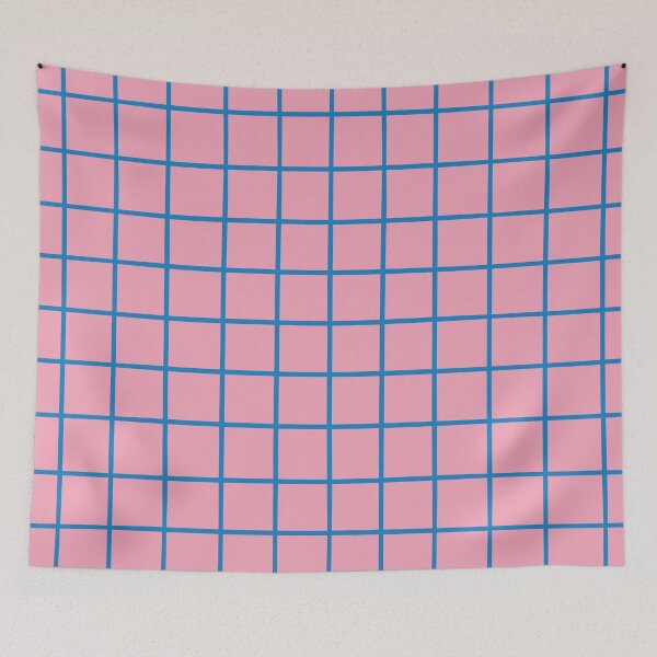 Item preview, Pink and Blue Grid Pattern designed and sold by NicolaZhukov.