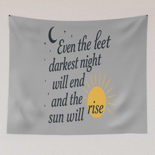 Item preview, Hope After Darkness – Inspirational Sunrise Quote Design  الأمل بعد الظلام – تصميم اقتباس ملهم عن شروق الشم designed and sold by ArthUpscale.