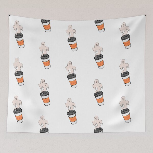 Item preview, Autumn vibe coffee with ghost designed and sold by MatyldaJ.