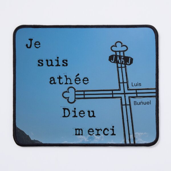 Item preview, Je suis athée, Dieu merci designed and sold by PariSeine.