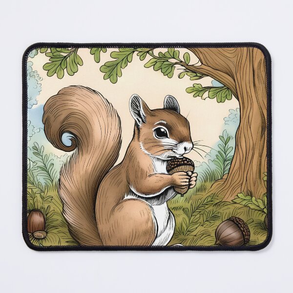 Item preview, Brown Squirrel Under a Tree designed and sold by designlee.