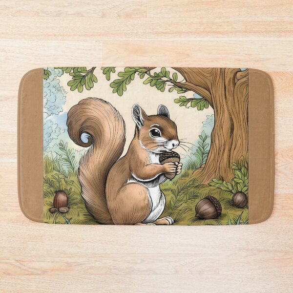 Item preview, Brown Squirrel Under a Tree designed and sold by designlee.