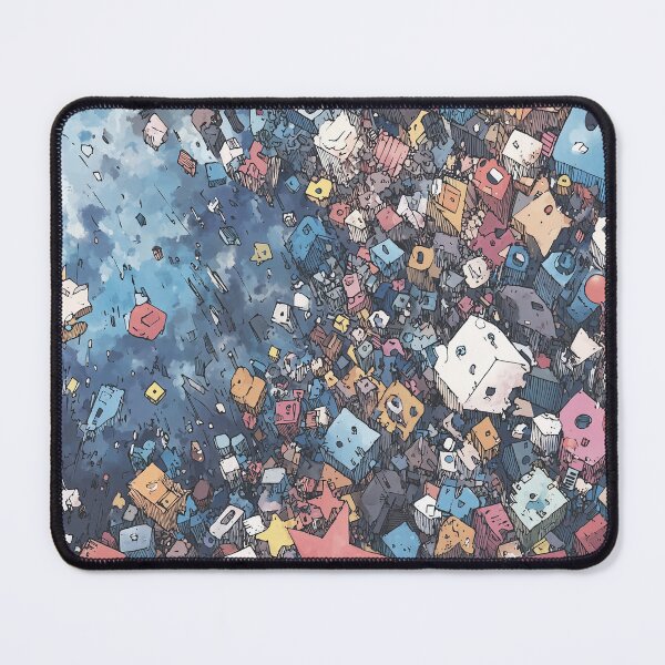 Item preview, Falling Blocks into the Infinite Sky designed and sold by Dusk Atelier.