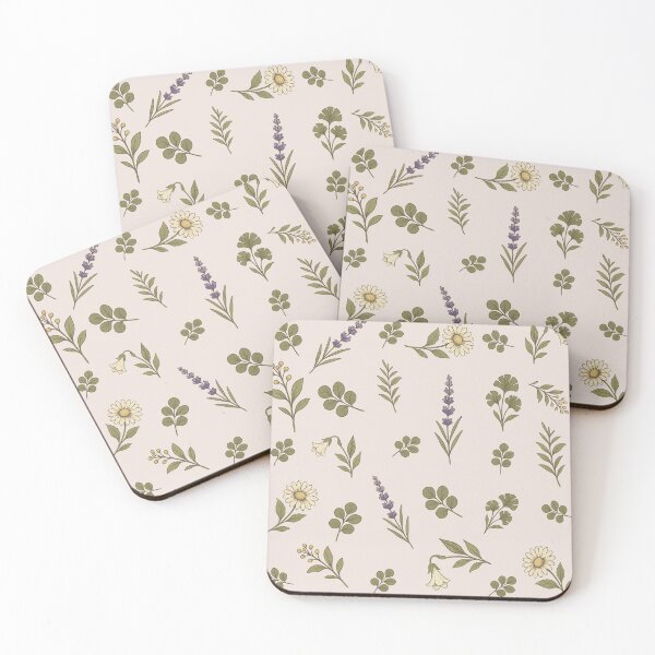 Item preview, Botanical design featuring various flowers and leaves on a soft background designed and sold by CheriTanya.