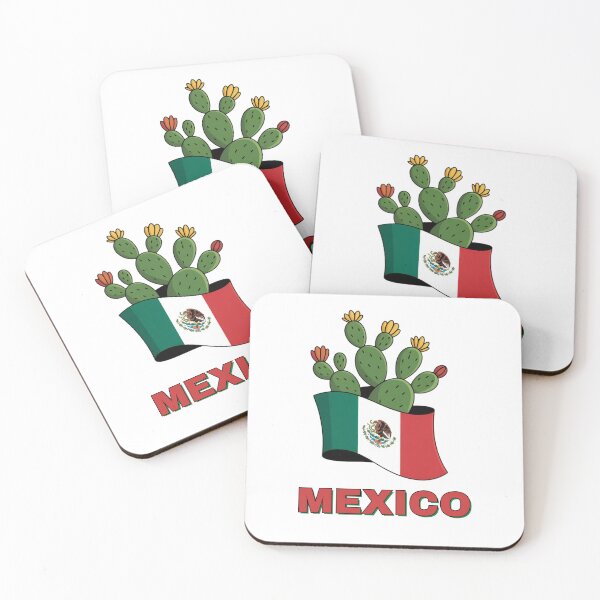Item preview, Official Mexican Flag with cactus fruit designed and sold by EmsiPrintVault.