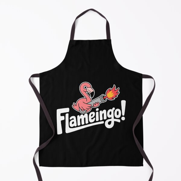 Item preview, Flameingo! Funny Flamethrower Flamingo Pun designed and sold by PMCreative.