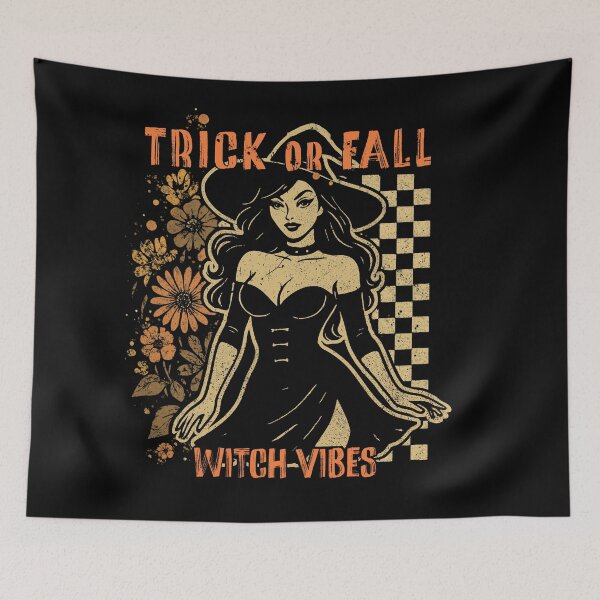Item preview, Trick or Fall – Witch Vibes designed and sold by EdgeDrip.
