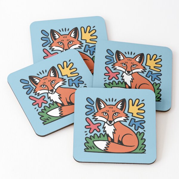 Item preview, Whimsical Red Fox Illustration Sitting in the Grass designed and sold by NewAspect.