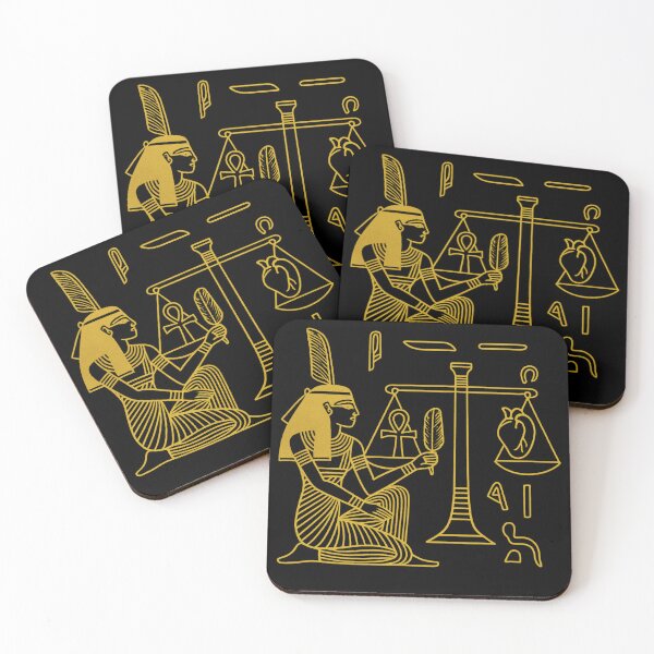 Item preview, Balance of Ma’at | Ancient Egyptian Judgment Scene Art designed and sold by Queen Cleopatra.