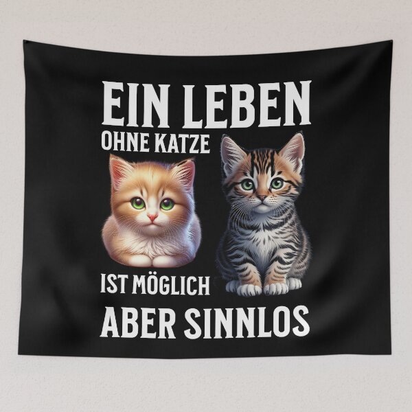 Item preview, A life without cats is possible, but pointless. designed and sold by ReneMM.