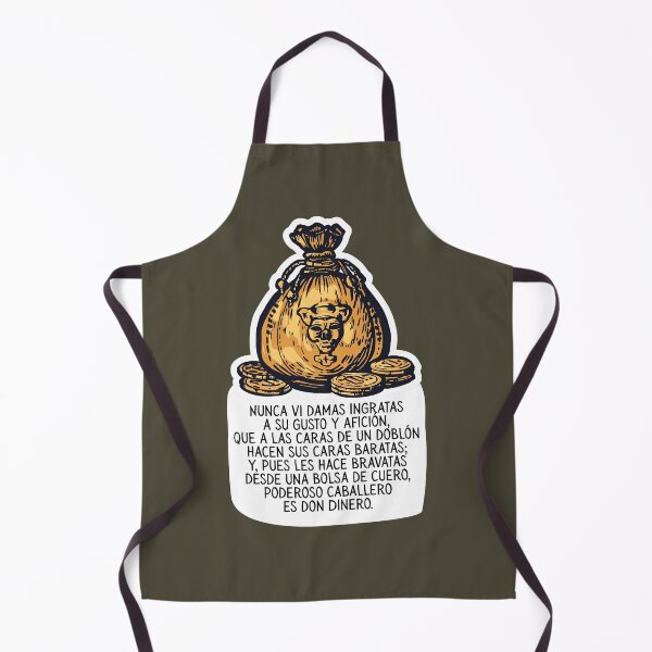 Item preview, 'Don Dinero is a powerful gentleman', a satirical lyric by Francisco de Quevedo designed and sold by Filologica.