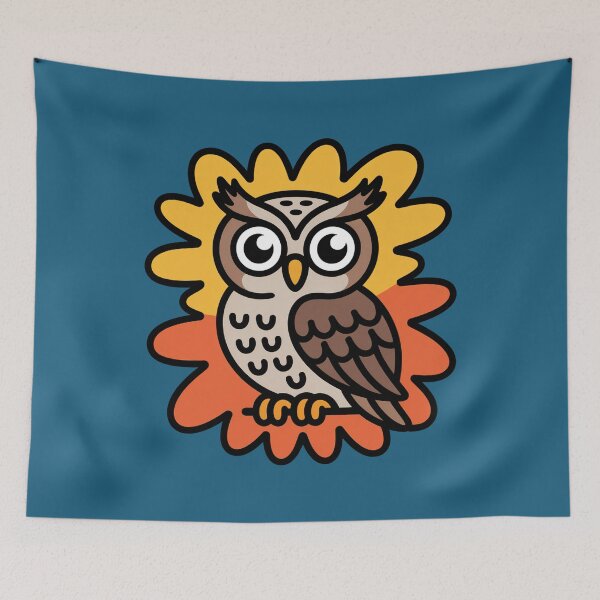 Item preview, Cute Cartoon Owl Illustration Design designed and sold by NewAspect.