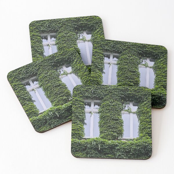 Item preview, Windows Covered in Green Leaves Ivy Architecture Nature Texture designed and sold by RastislavS.